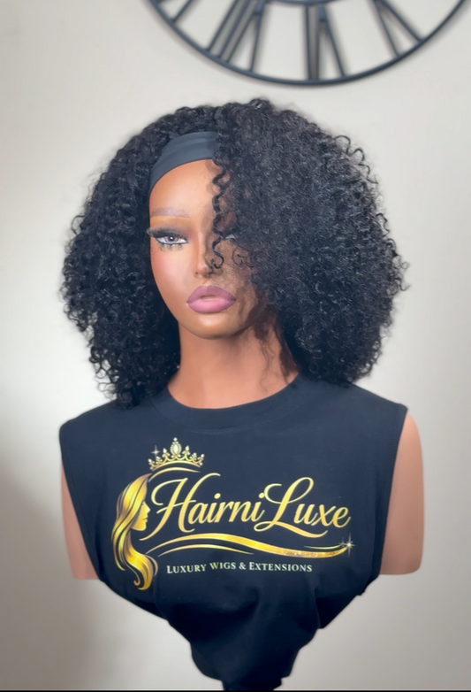 WIG NAYA — 14” Premium Burmese Curl Headband Wig