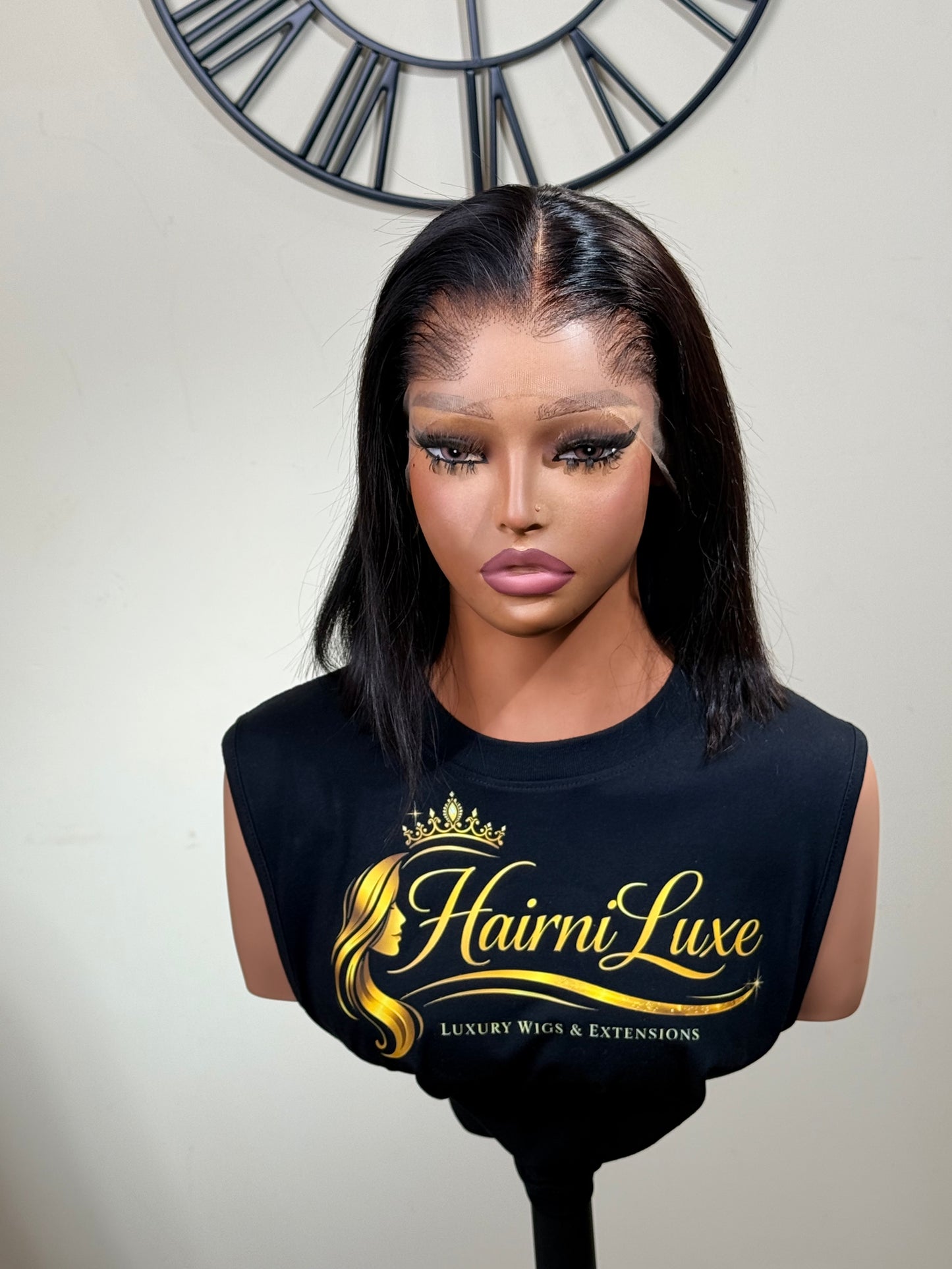 WIG DIANA — Glueless HD Lace Wig – Ready to Wear 10” Lagos Hairline Bob Lace Front Wig
