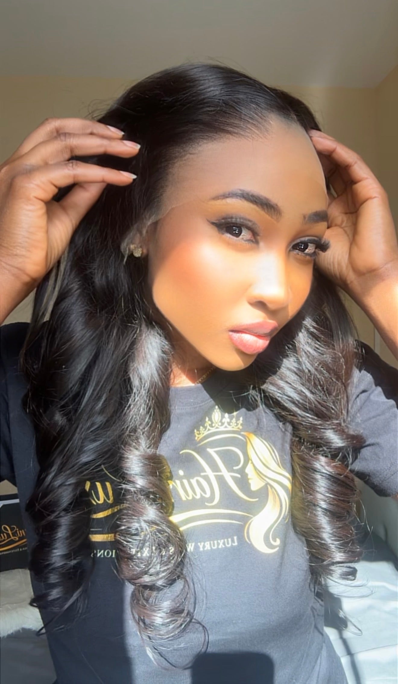 WIG SERENA — Glueless HD Lace Wig – Ready to Wear Body Wave Lagos Hairline