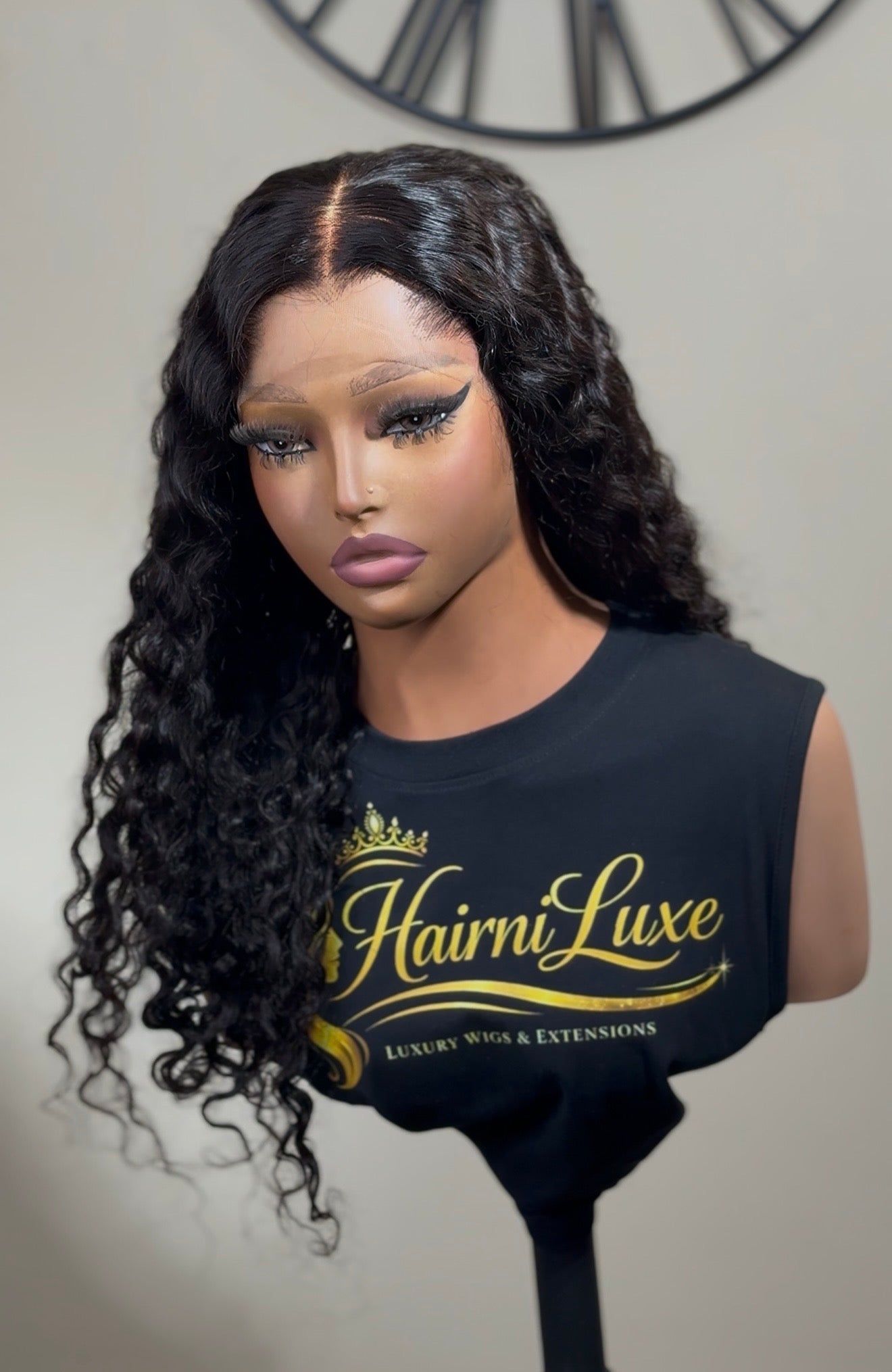 WIG AMARA — Glueless HD Lace Wig – Ready to Wear 20” Raw Curly Lagos Hairline Lace Front Wig
