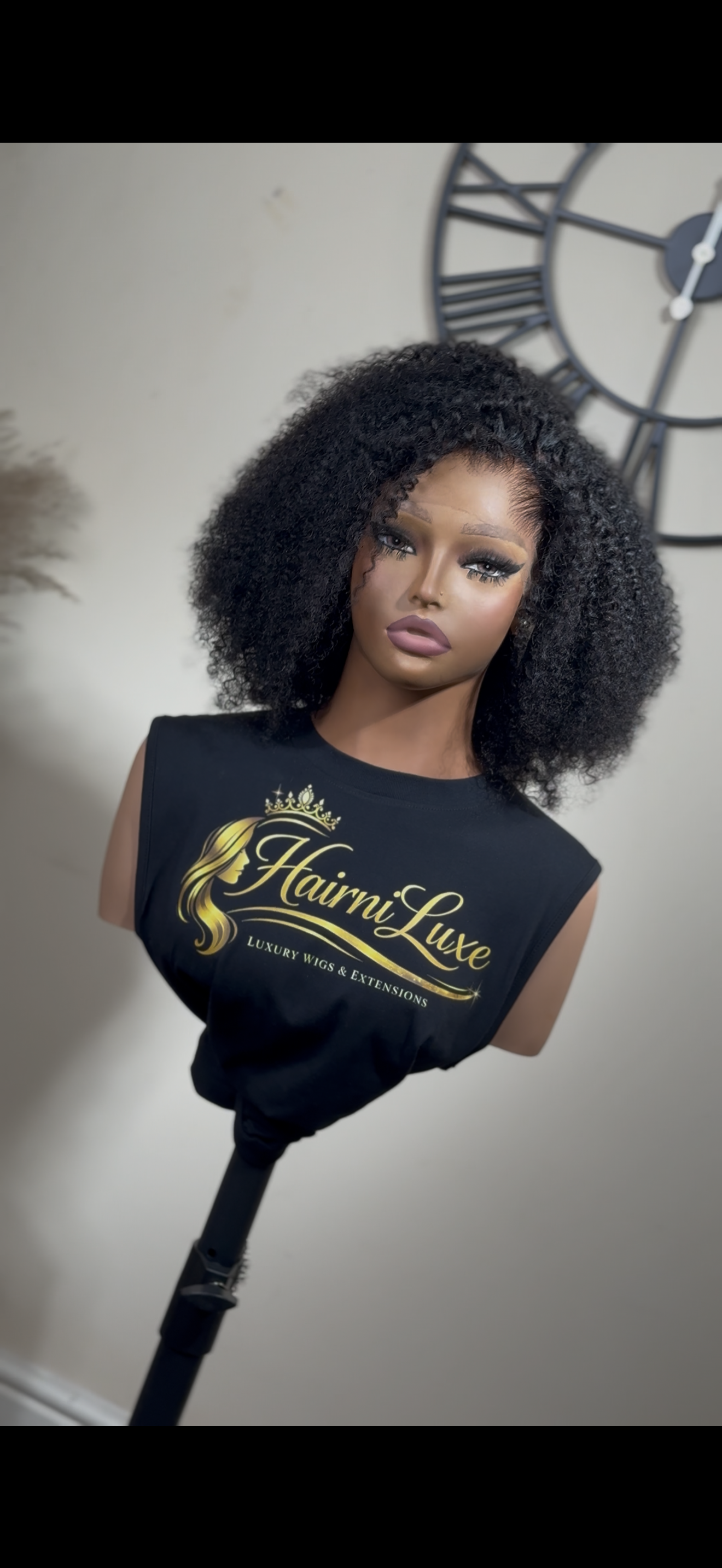 WIG ZARA — Glueless HD Lace Wig – Ready to Wear 12” Luxe Afro Kinky Curly Lace Front Wig