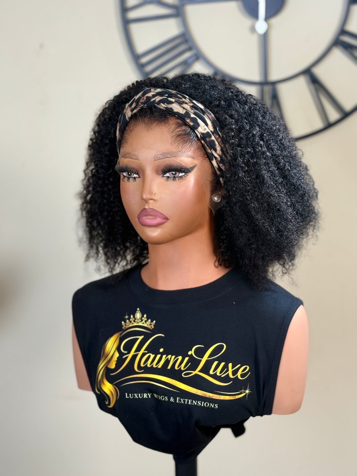 WIG ZARA — Glueless HD Lace Wig – Ready to Wear 12” Luxe Afro Kinky Curly Lace Front Wig