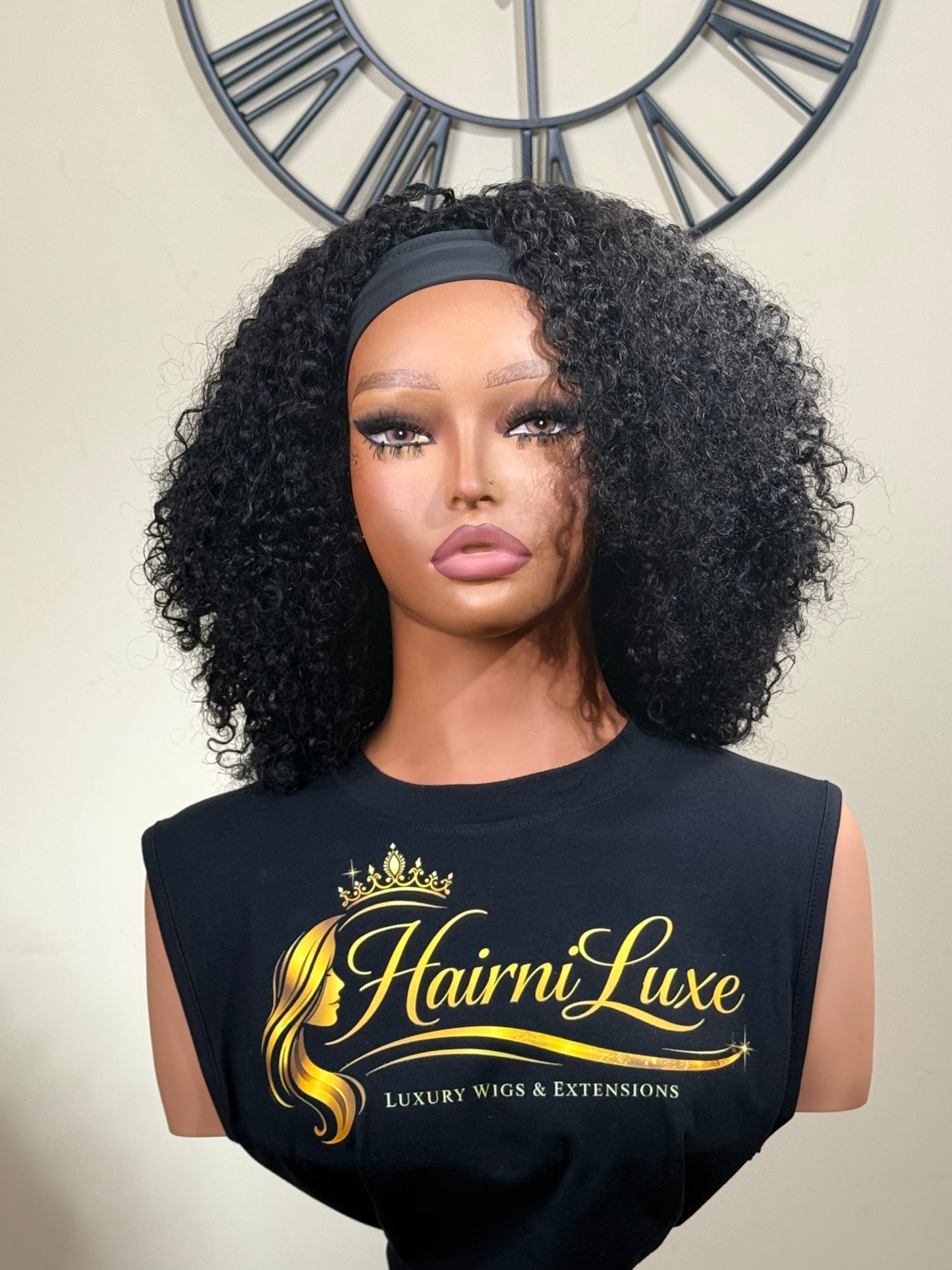 WIG NAYA — 14” Premium Burmese Curl Headband Wig