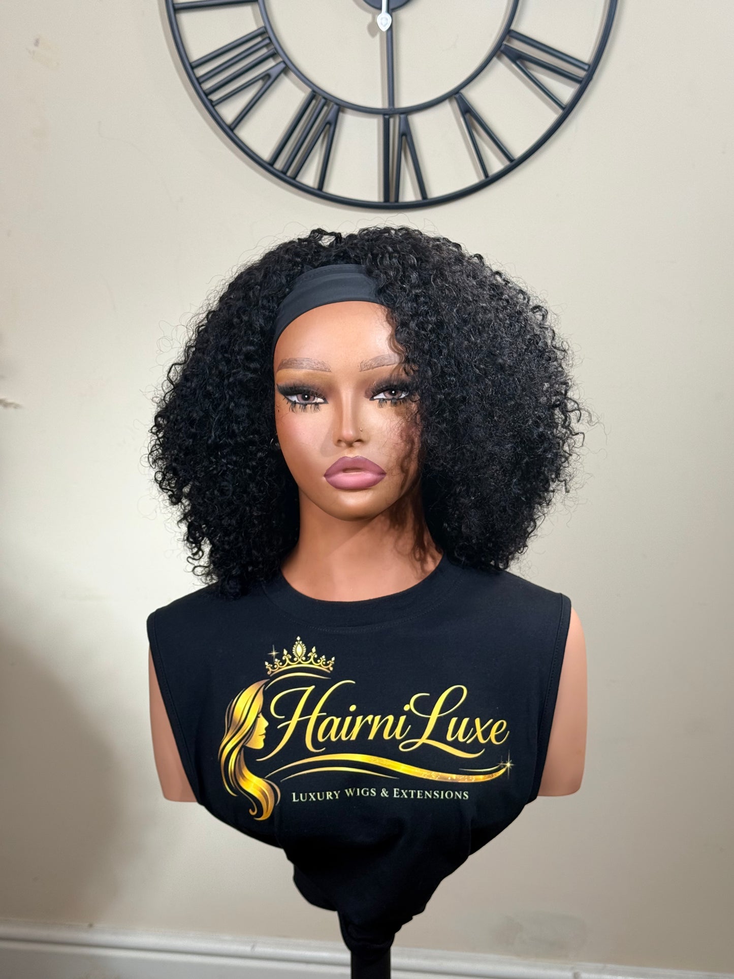WIG NAYA — 14” Premium Burmese Curl Headband Wig